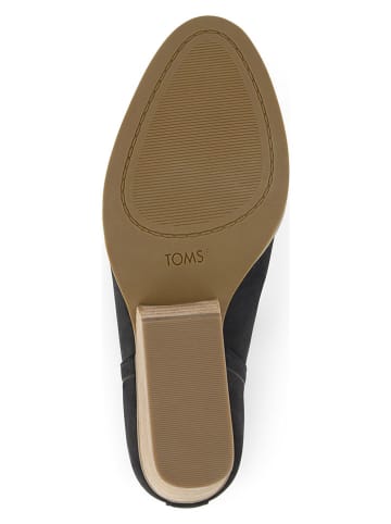 TOMS Leder-Stiefeletten in Dunkelblau