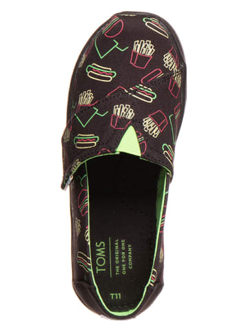 TOMS Slippersy "Classic" w kolorze różowo-czarno-zielonym