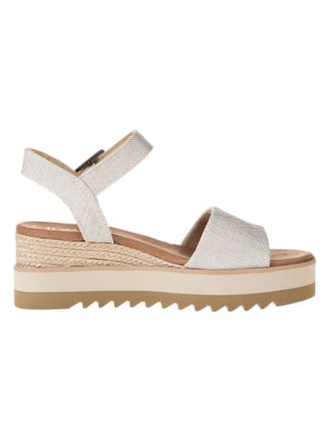 TOMS Sandalen "Diana" in Creme/ Braun
