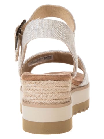 TOMS Sandalen "Diana" in Creme/ Braun