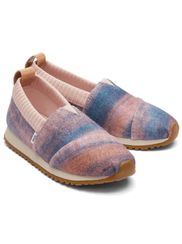 TOMS Slipper in Rosa/ Blau