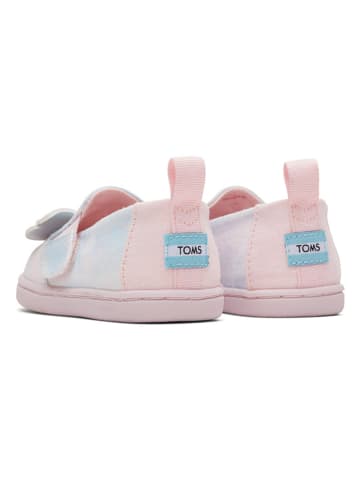 TOMS Slipper in Rosa/ Hellblau
