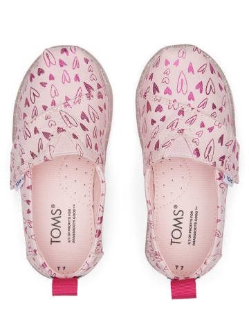 TOMS Slippersy w kolorze jasnoróżowym