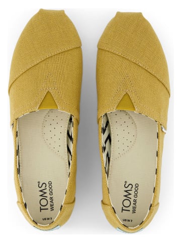 TOMS Espadryle w kolorze żółtym