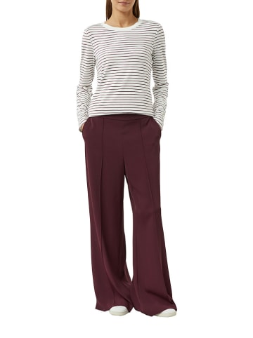 comma Longsleeve in Weiß/ Schwarz