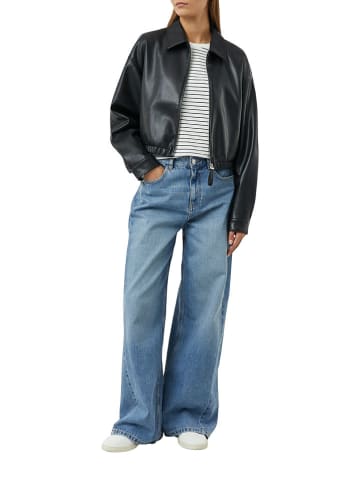 comma Longsleeve in Weiß/ Schwarz