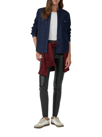 s.Oliver Kunstlederhose in Schwarz