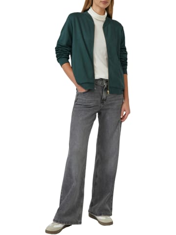 S.OLIVER RED LABEL Sweatjacke in Dunkelgrün