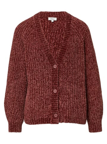 s.Oliver Cardigan in Bordeaux