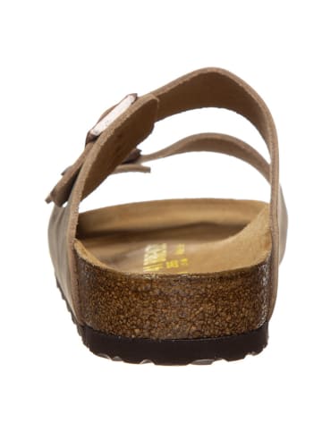 Birkenstock Leren slippers "Arizona" lichtbruin - wijdte N