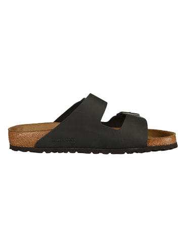 Birkenstock Skórzane klapki "Arizona" w kolorze czarnym