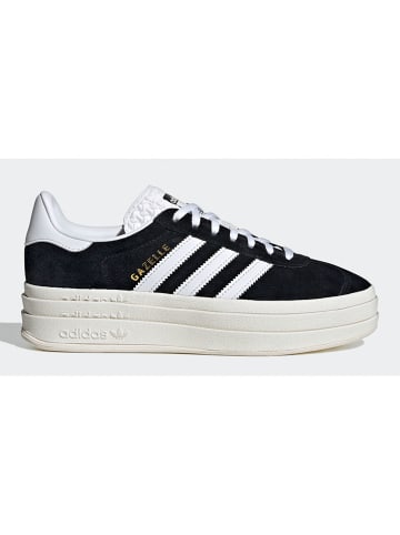 adidas Leder-Sneakers "Gazelle Bold" in Schwarz