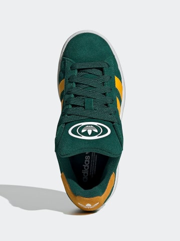 adidas Skórzane sneakersy "Campus 00s" w kolorze zielonym