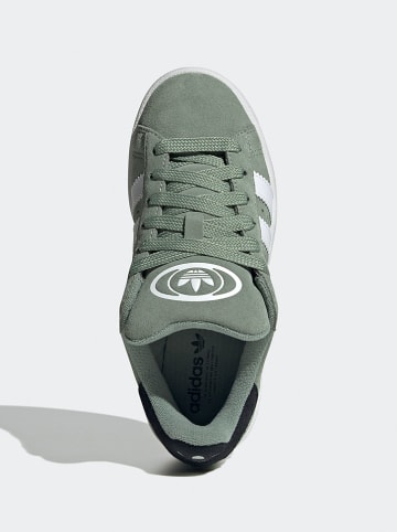 adidas Skórzane sneakersy "Campus 00s" w kolorze zielonym