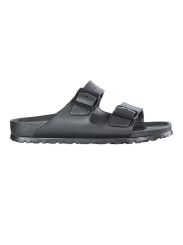 Birkenstock Leren slippers "Arizona" antraciet - wijdte N