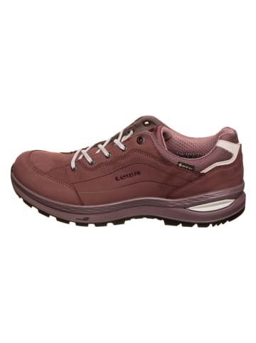 LOWA Leren sneakers lichtroze/wit