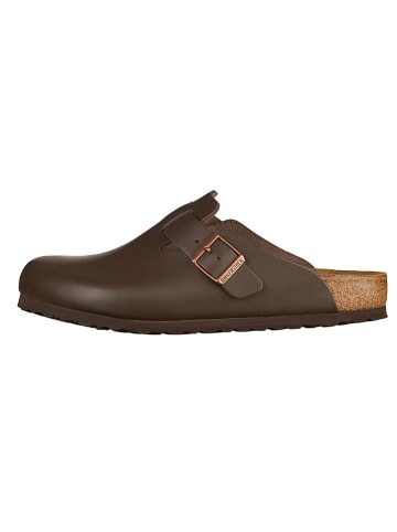 Birkenstock Leren clogs "Boston" bruin - wijdte S