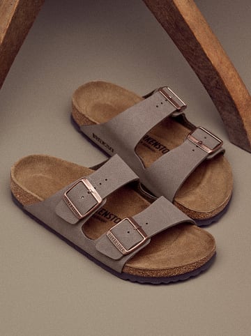 Birkenstock Pantoletten "Arizona" in Hellbraun - Weite N