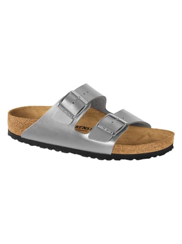 Birkenstock Klapki "Arizona" w kolorze srebrnym