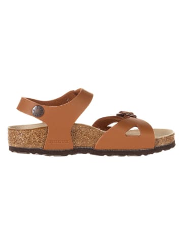 Birkenstock Leder-Sandalen in Hellbraun