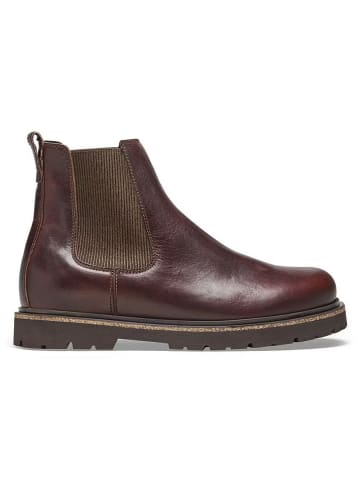 Birkenstock Leder-Chelsea-Boots "Highwood" in Braun - Weite S