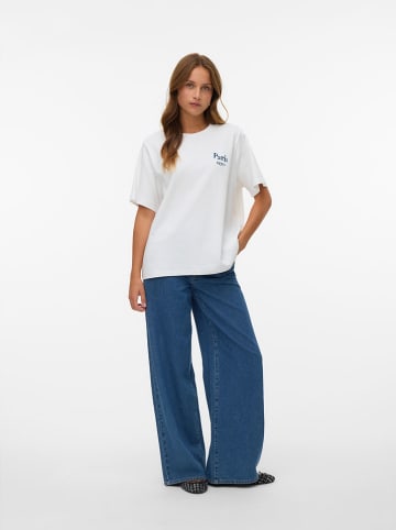 Vero Moda Koszulka w kolorze białym ze wzorem