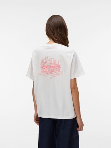 Vero Moda Shirt in Weiß/ Rot