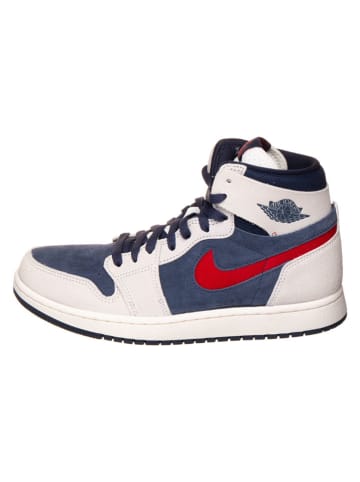 Jordan Leder-Sneakers "Air Jordan 1 Zoom CMFT 2" in Creme/ Dunkelblau