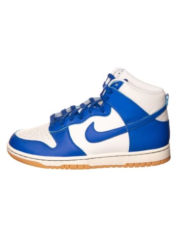 Nike Leren sneakers "Dunk Hi Retro SE" wit/blauw