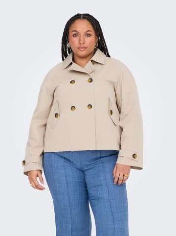 ONLY Carmakoma Übergangsjacke in Beige