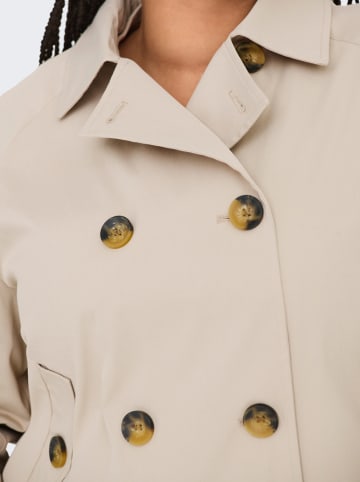 ONLY Carmakoma Übergangsjacke in Beige