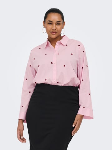 ONLY Carmakoma Hemd in Rosa