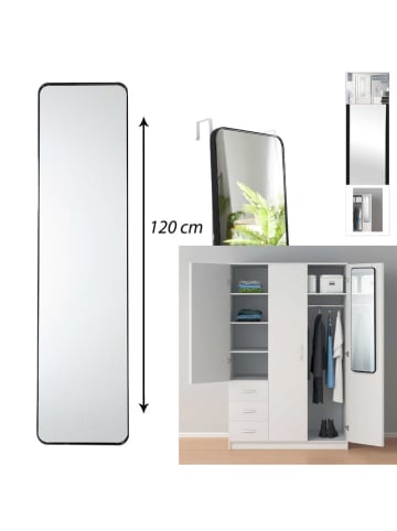 THE HOME DECO FACTORY Lustro w kolorze czarnym - 120 x 30 cm