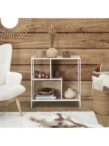 THE HOME DECO FACTORY Standregal in Hellbraun/ Weiß - (B)80 x (H)79,5 x (T)30 cm