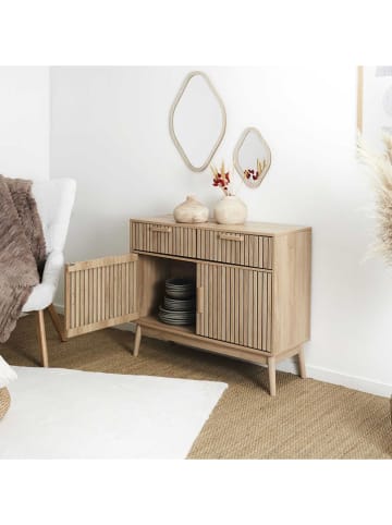 THE HOME DECO FACTORY Ladekast "Klaus" lichtbruin - (B)100 x (H)80 x (D)35 cm