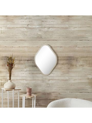 THE HOME DECO FACTORY Lustro "Losange" w kolorze beżowym - 44 x 60 cm