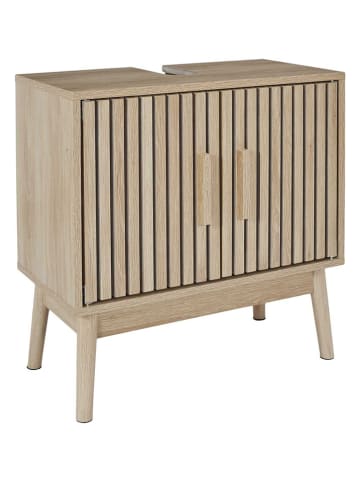 THE HOME DECO FACTORY Wastafelonderkast naturel - (B)60 x (H)70 x (D)30 cm
