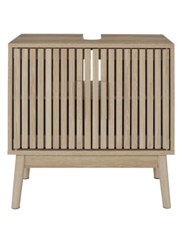 THE HOME DECO FACTORY Wastafelonderkast naturel - (B)60 x (H)70 x (D)30 cm