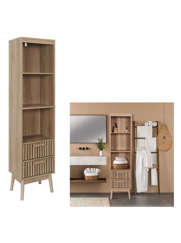 THE HOME DECO FACTORY Standregal "Klaus" in Braun - (B)40 x (H)160 x (T)30 cm