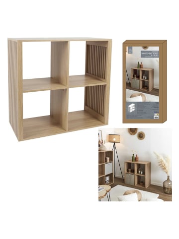THE HOME DECO FACTORY Standregal in Natur - (B)69,6 x (H)66 x (T)32 cm
