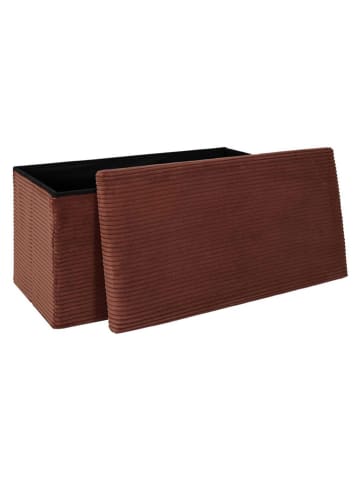 THE HOME DECO FACTORY Opbergkruk bruin - (B)76 x (H)38 x (D)38 cm