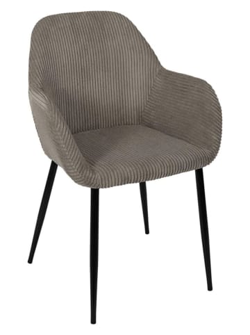 THE HOME DECO FACTORY 2er-Set: Sessel in Taupe - (B)59 x (H)85 x (T)55,7 cm