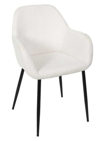 THE HOME DECO FACTORY 2er-Set: Sessel in Weiß - (B)59 x (H)85 x (T)55,7 cm