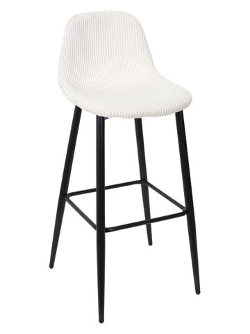 THE HOME DECO FACTORY 2-delige set: barkrukken wit - (B)46,5 x (H)100,5 x (D)49,5 cm