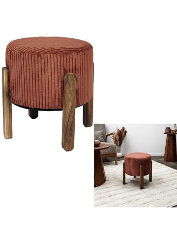 Ethnical Life Hocker in Terrakotta - (H)35 x Ø 35,5 cm