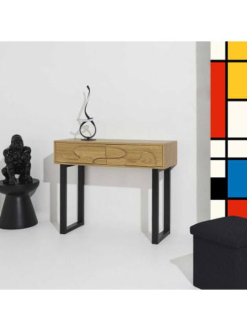 Rétro Chic Sideboard "Calypso" lichtbruin - (B)100 x (H)80 x (D)35 cm