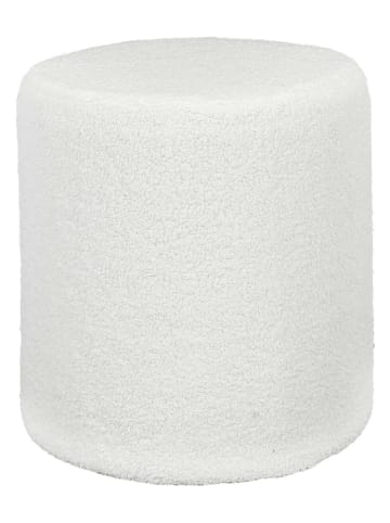 THE HOME DECO FACTORY Poef wit - (H)35 x Ø 35 cm
