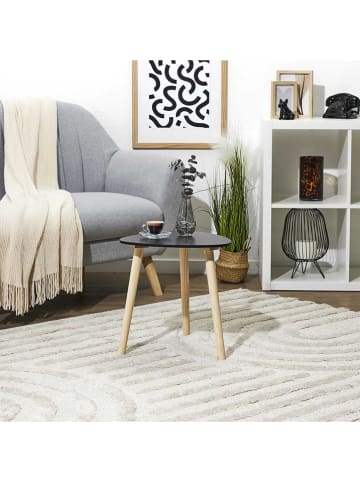 THE HOME DECO FACTORY Salontafel zwart/lichtbruin - (B)38,5 x (H)40 cm