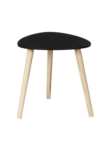 THE HOME DECO FACTORY Couchtisch in Schwarz/ Hellbraun - (B)38,5 x (H)40 cm