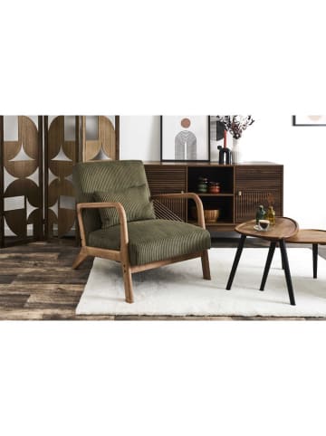 THE HOME DECO FACTORY Sessel in Grün - (B)64,5 x (H)83 x (T)75 cm